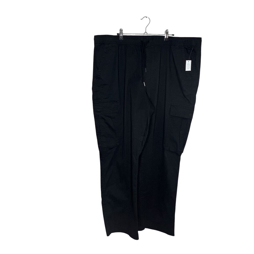No Boundaries Black Cargo Pant Straight Fit  Pull String Size 2XL (44-46) NWT